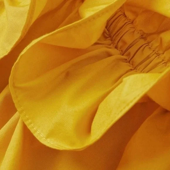 H&M Strapless Yellow Dress EXCELLENT CONDITIONS
 LIKE NEW - Picture 10 of 13